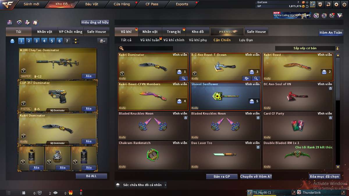 shop acc cf uy tin gia re